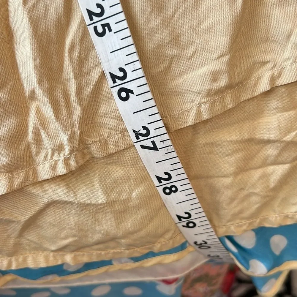 Vintage Y2K Liz Claiborne Collection 100% Silk golden yellow blouse  P2P: 22" - Picture 11 of 12